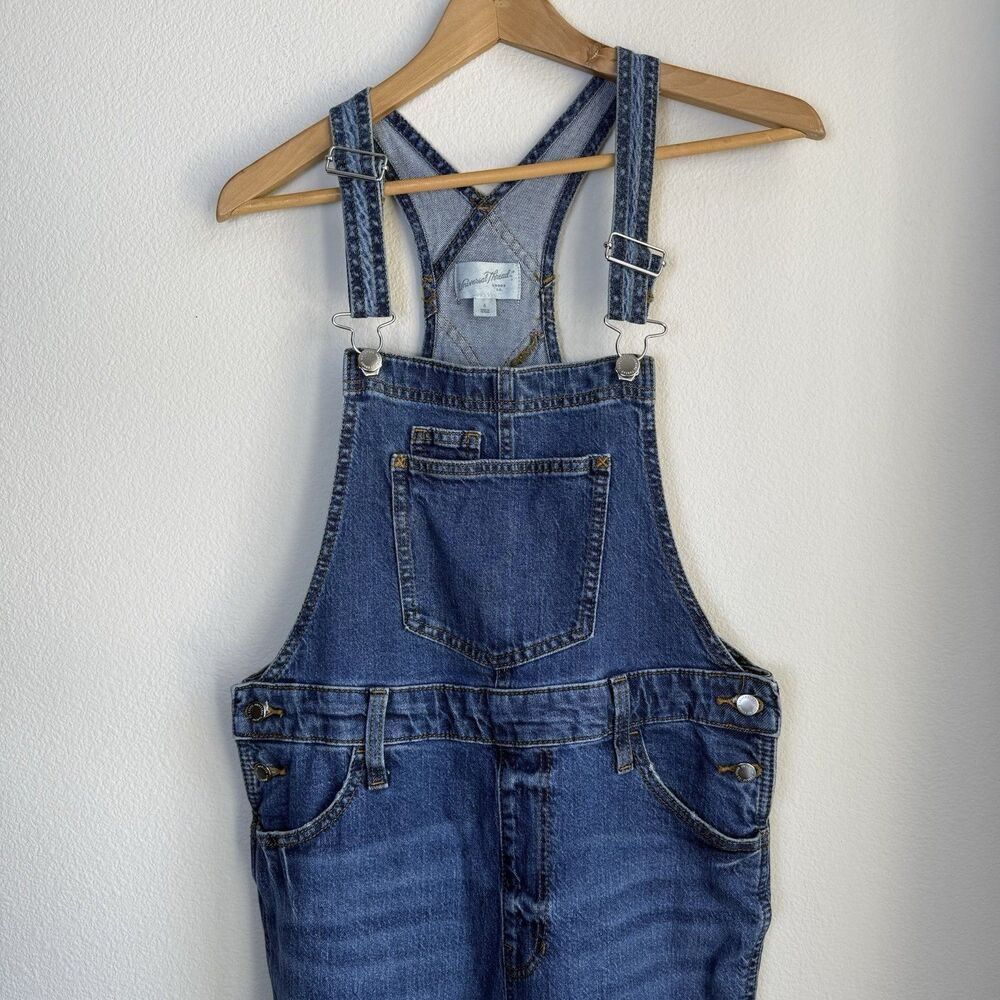 Universal Thread Womens Denim Medium Wash Overalls Size 6  Country Core Grunge